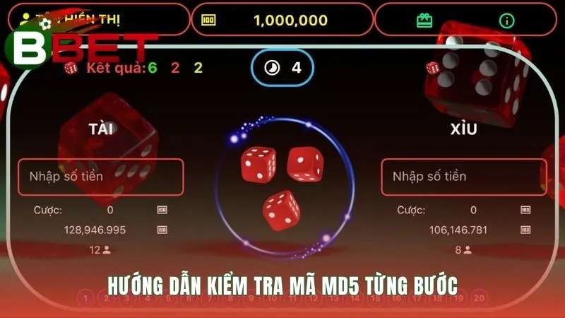 Quy trình tự xác thực kết quả Tài xỉu MD5 với công cụ ngoài